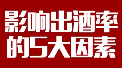 用蒸汽釀酒設(shè)備想多出酒多賺錢(qián)，影響出酒率的5大因素務(wù)必要弄清
