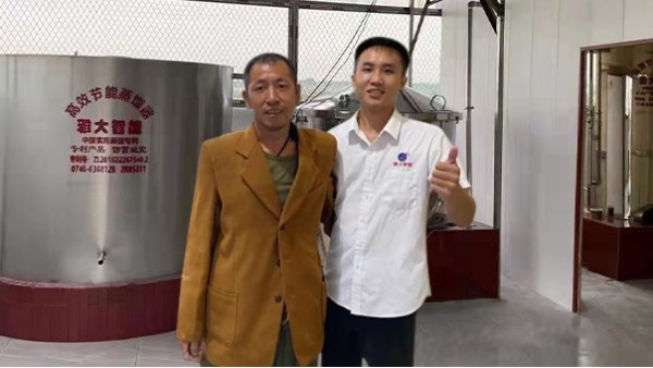 轉行釀酒不懂技術，雅大大型釀酒設備彭老師多次上門指導